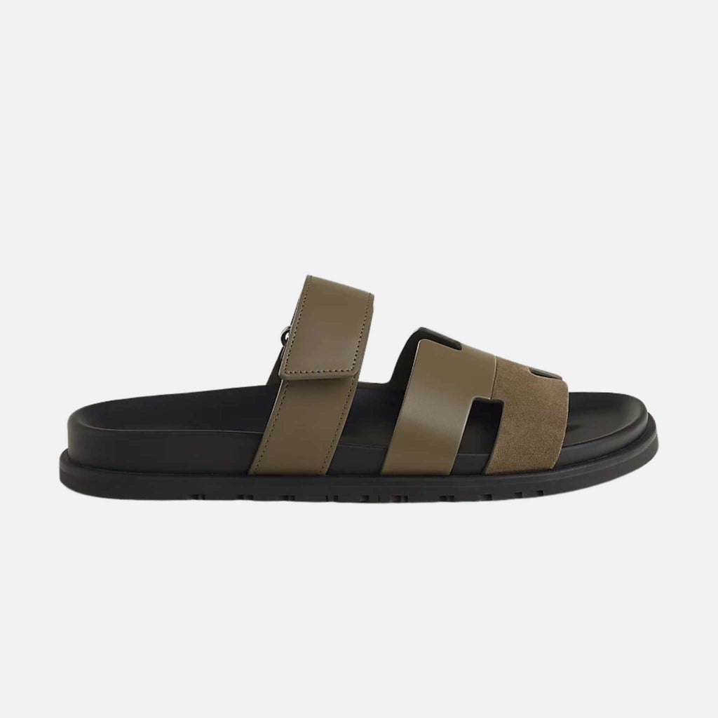 Chypre Sandal Calfskin And Suede Goatskin Men Hermes – Гарантія оригінальності – вид ззаду