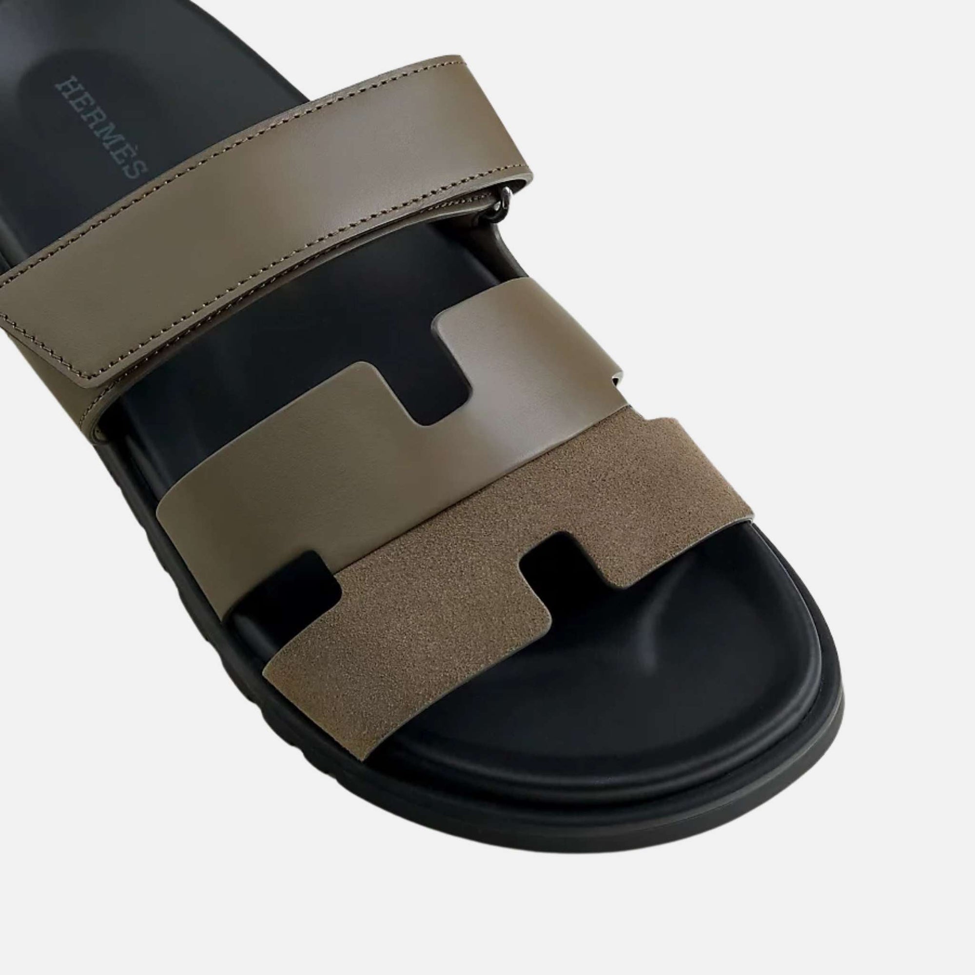 Chypre Sandal Calfskin And Suede Goatskin Men Hermes – Гарантія оригінальності – детальний вид