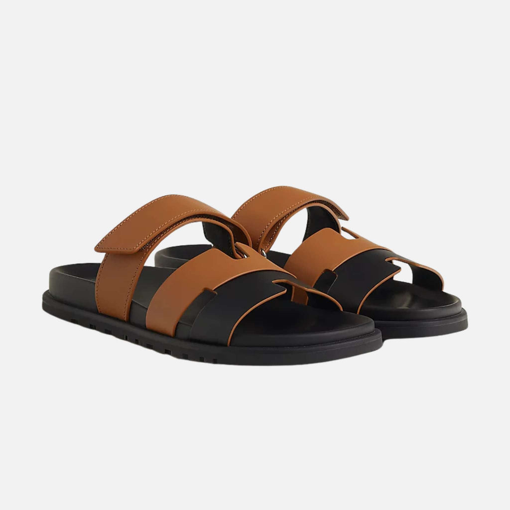 Chypre Sandal Duo Tone Men Hermes – Гарантія оригінальності – боковий вид