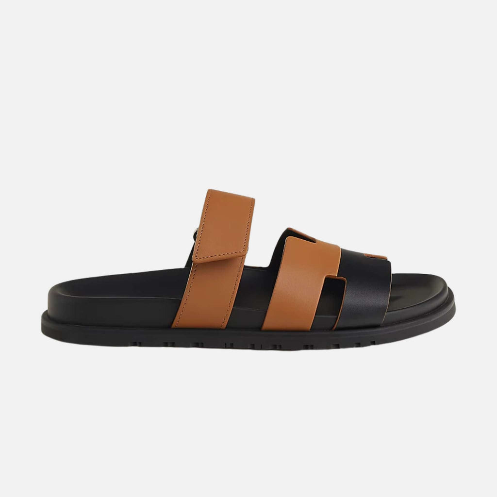 Chypre Sandal Duo Tone Men Hermes – Гарантія оригінальності – вид ззаду