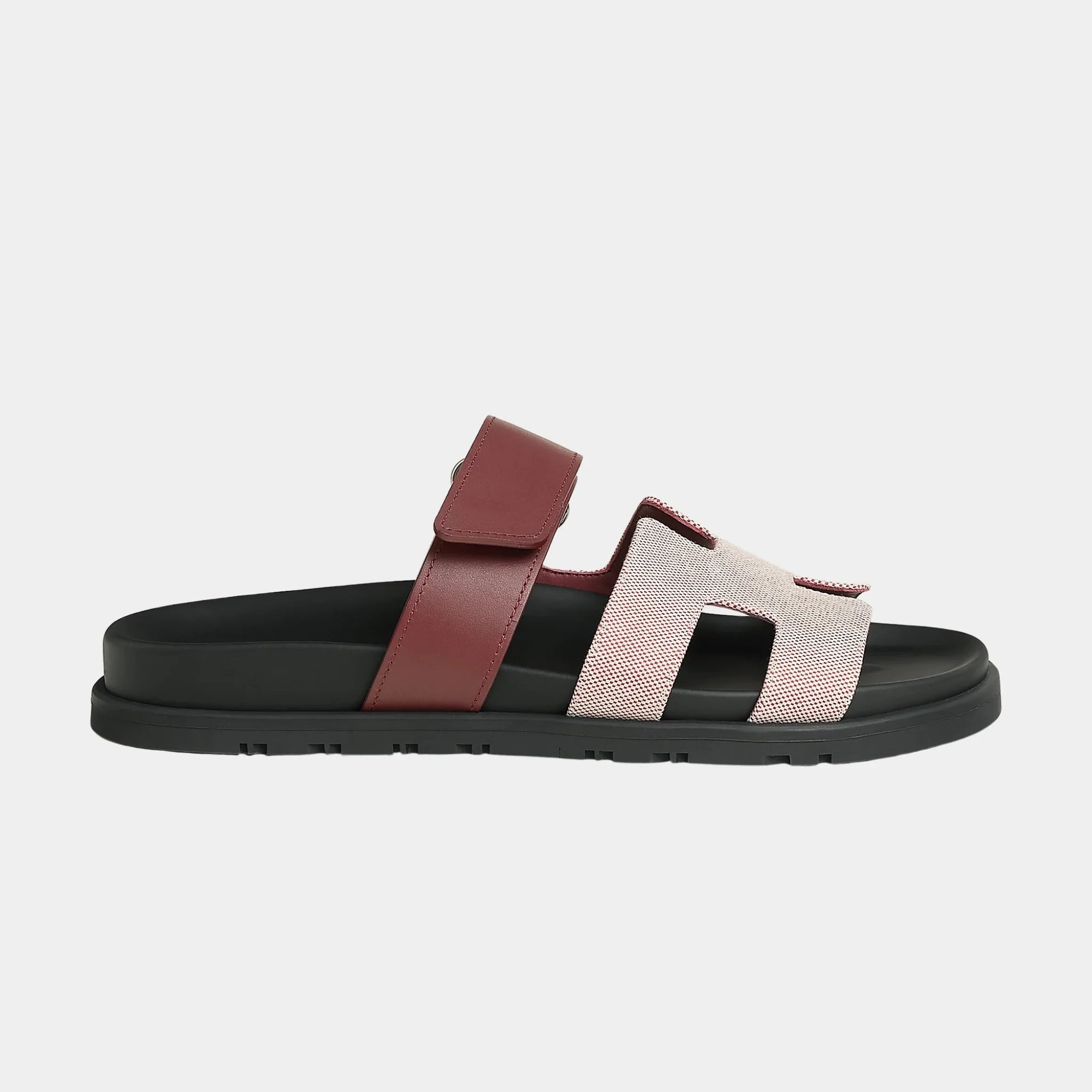 Оригінальна Chypre Sandals In Canvas And Calfskin Hermes – вид ззаду