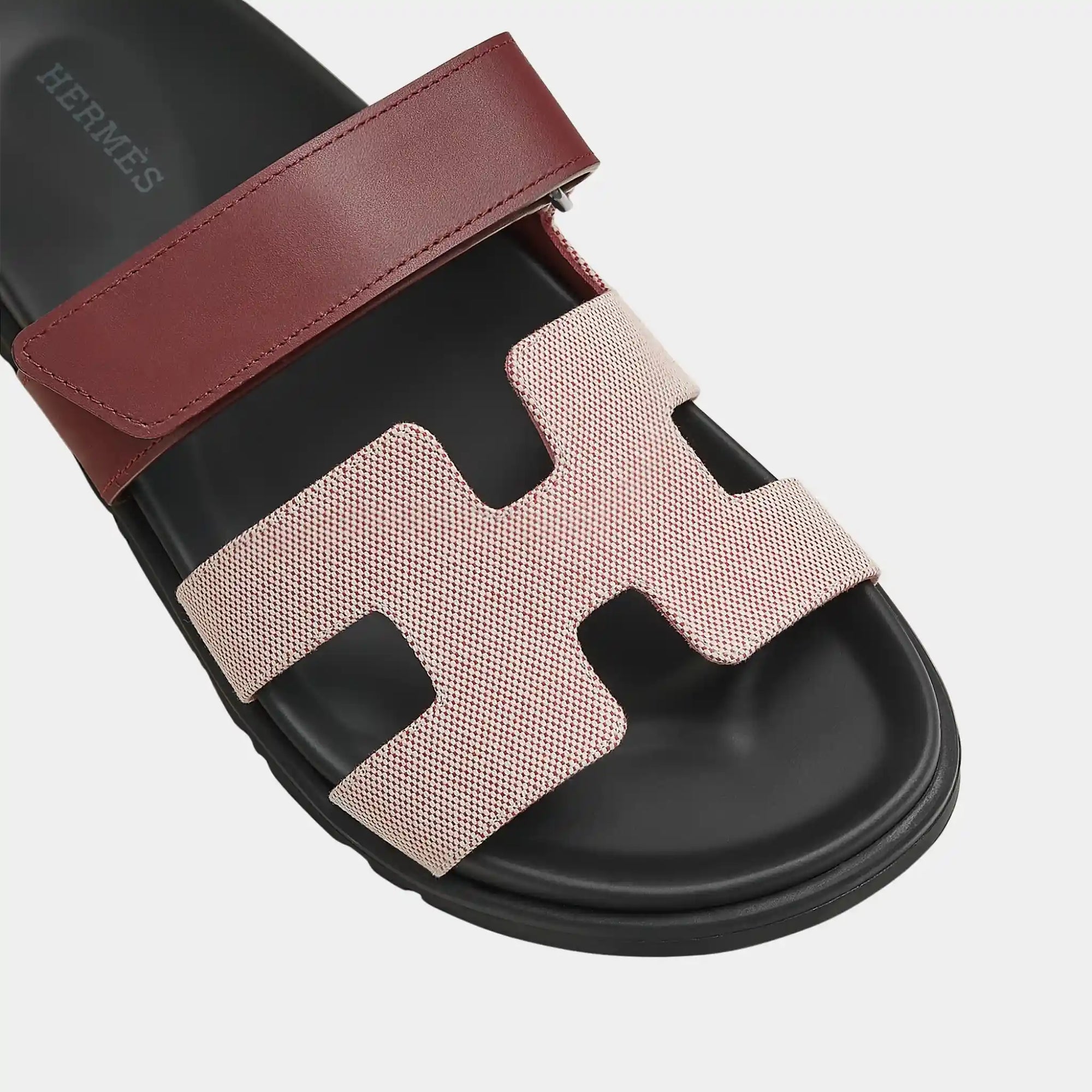 Оригінальна Chypre Sandals In Canvas And Calfskin Hermes – детальний вид