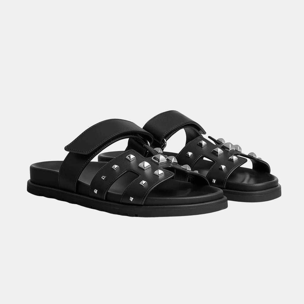 Chypre Sandals In Calfskin With Studs Women Hermes оригінал – Купити в Україні – боковий вид