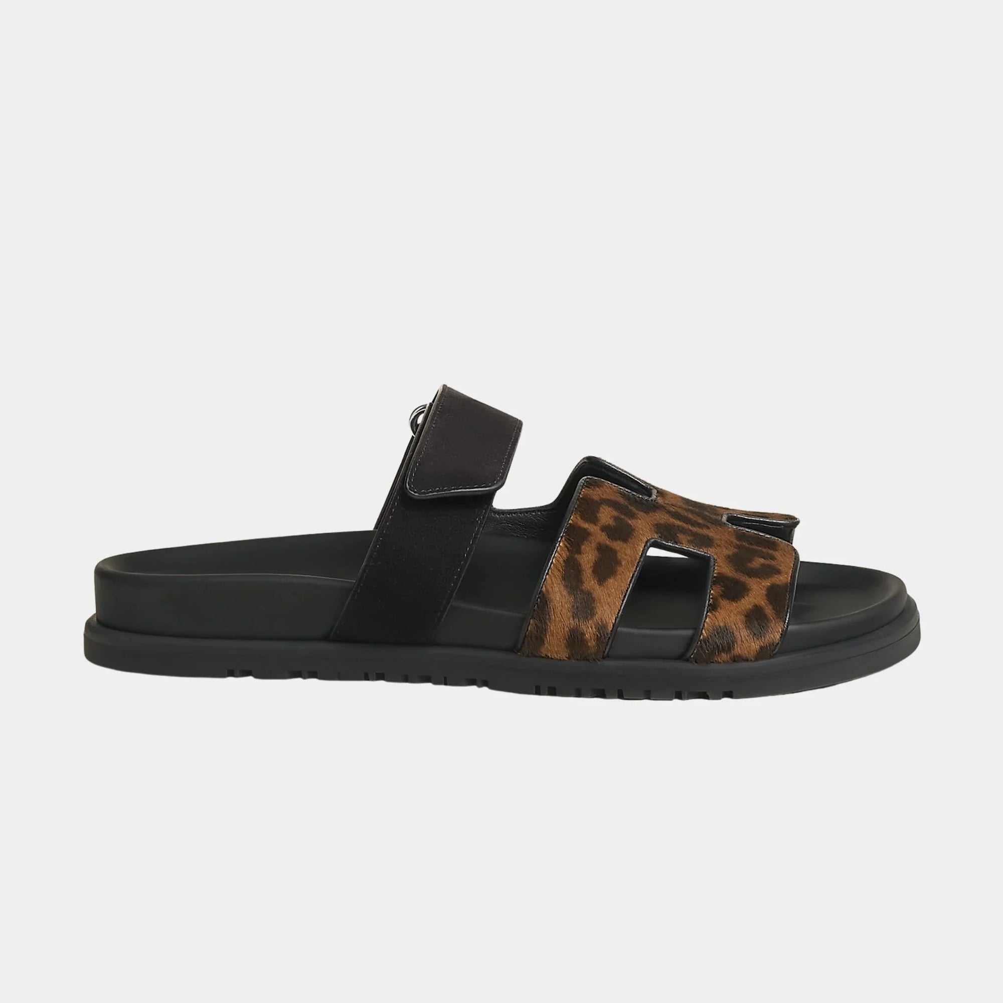 Chypre Sandals In Moire Calfskin And Suede Goatskin Hermes оригінал – Купити в Україні – вид ззаду