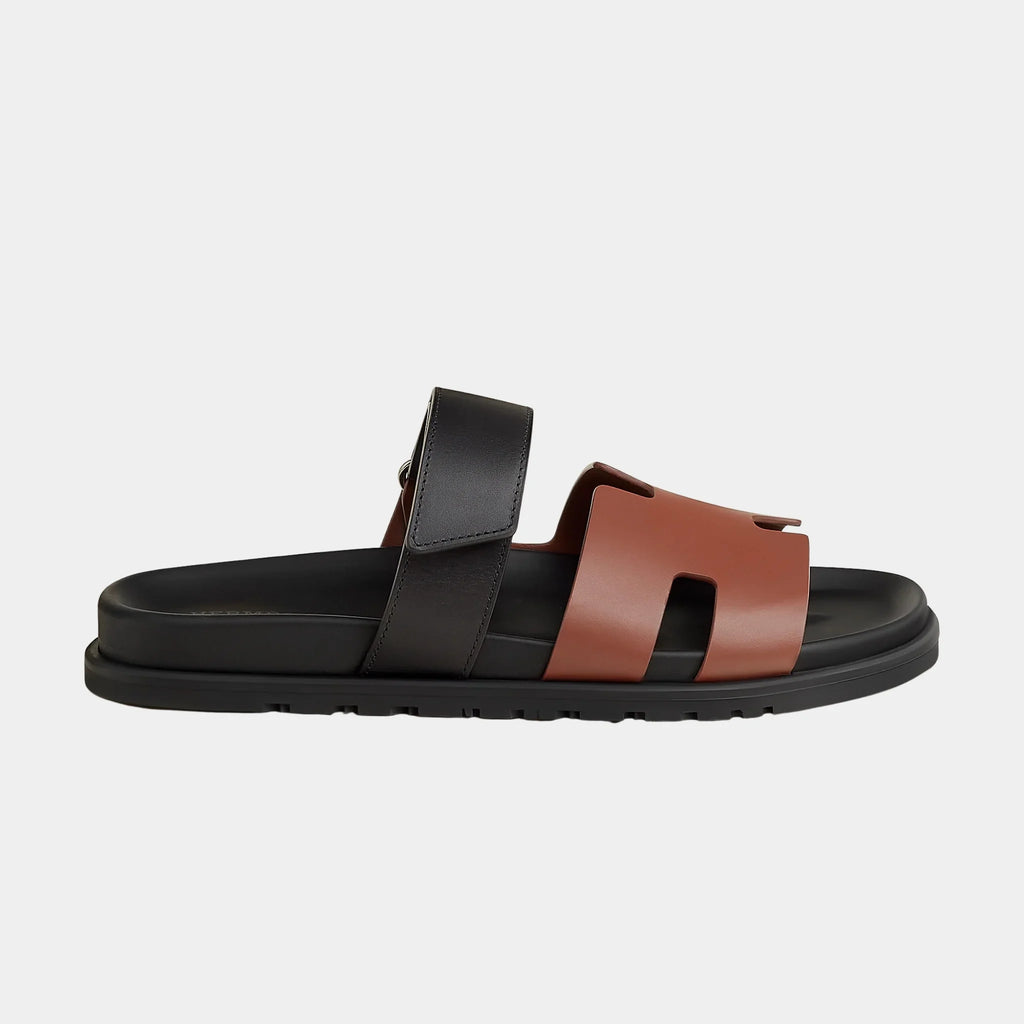 Chypre Sandals Two Tone Calfskin Men Hermes оригінал – Купити в Україні – вид ззаду