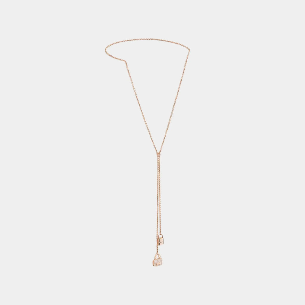 Оригінальна Constance Amulets Necklace Rose Gold Hermes – боковий вид