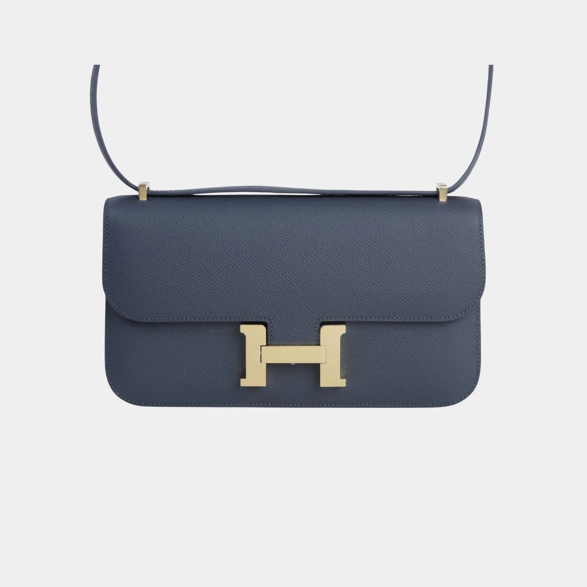 Constance Elan 2024 Epsom Gris Misty Pbhw Hermes оригінал – Купити в Україні – боковий вид
