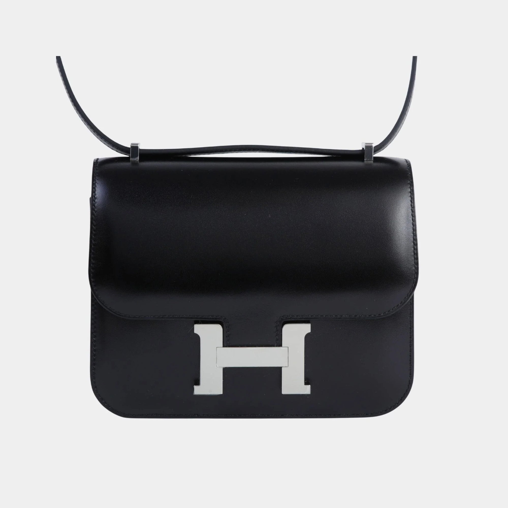 Constance Mini Box Calfskin Black Phw Hermes оригінал – Купити в Україні – боковий вид
