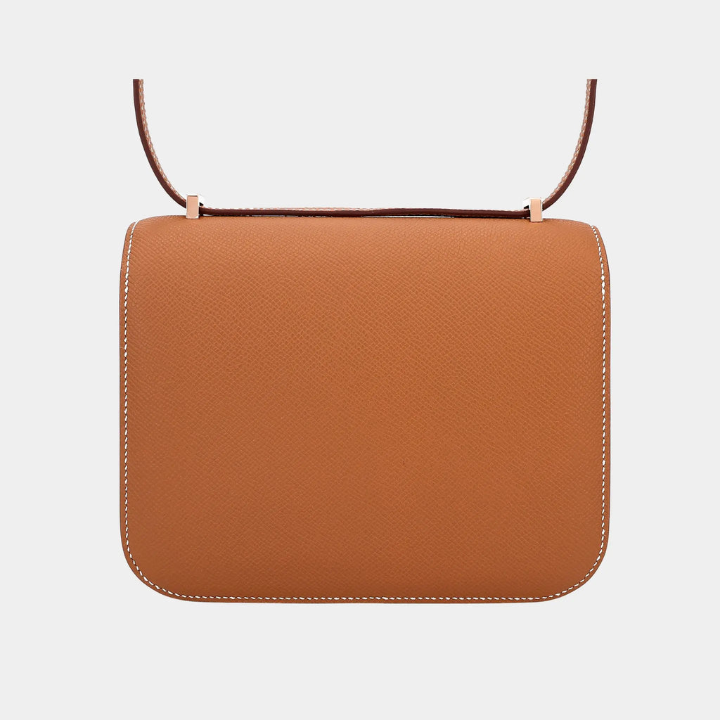 Оригінальна Constance Mini Epsom Gold Rghw Hermes – вид ззаду
