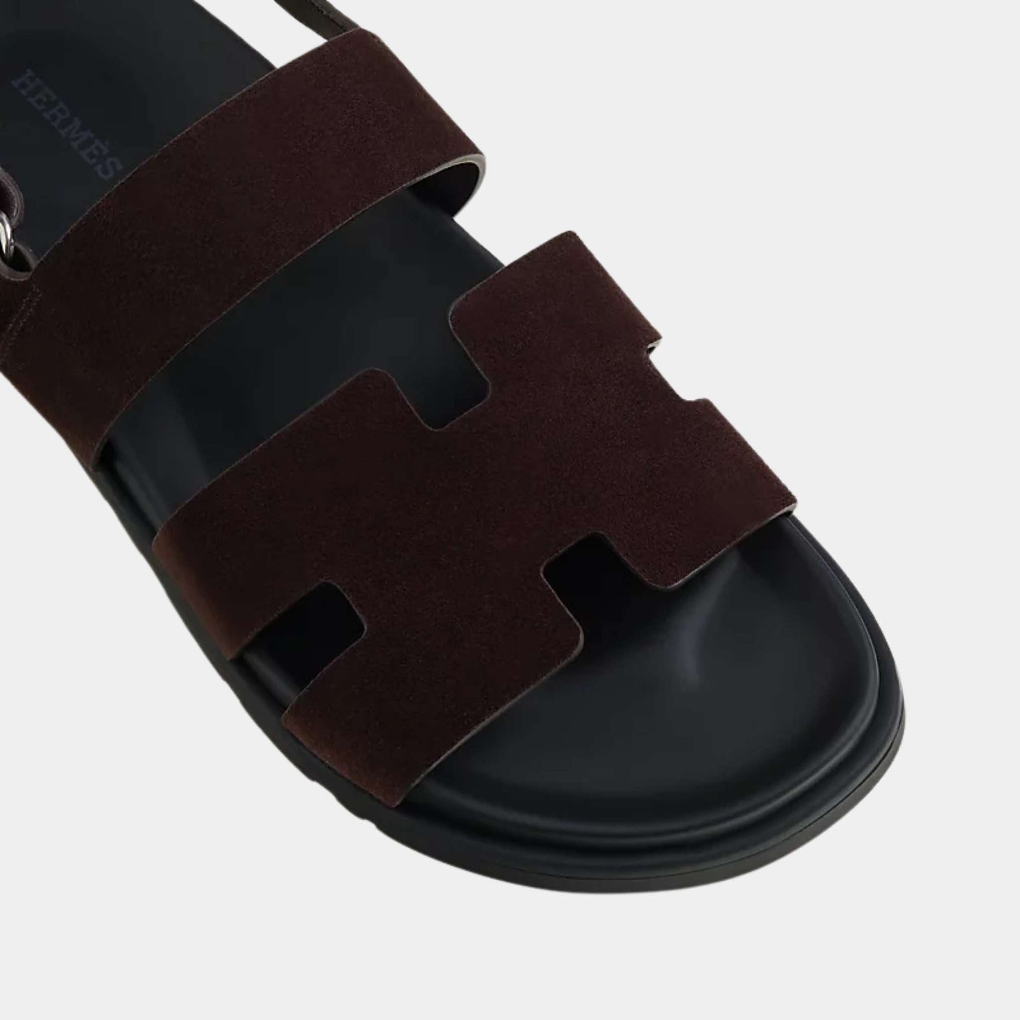 Оригінальна Chypre Sandals Ebony Brown Hermes – детальний вид