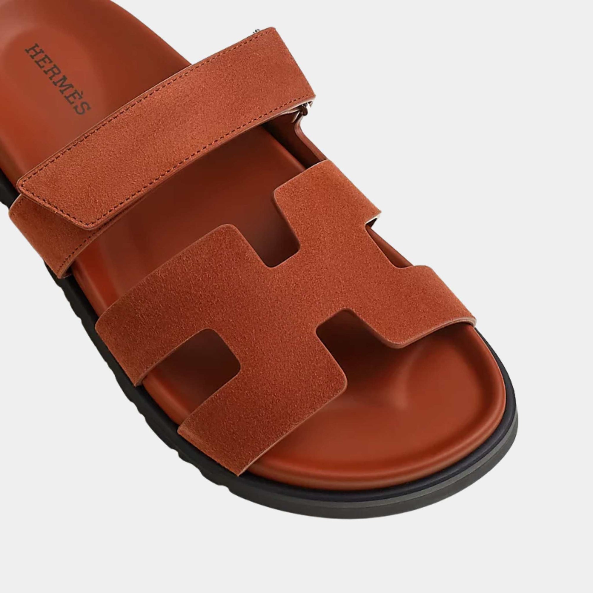 Chypre Sandals Muscavado Brown Hermes – Гарантія оригінальності – детальний вид