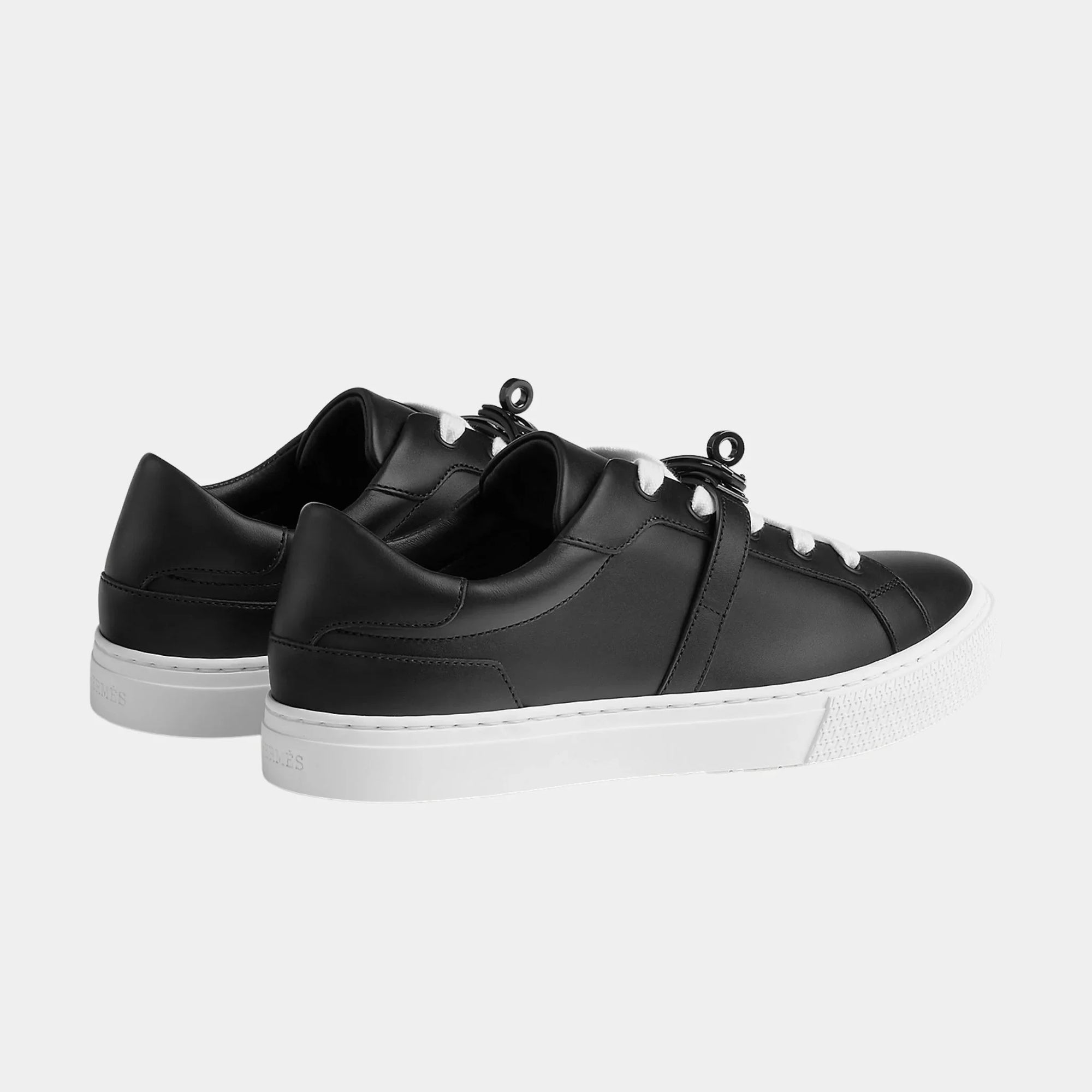 Day Sneaker In Calfskin With Black Buckle Hermes – Гарантія оригінальності – детальний вид