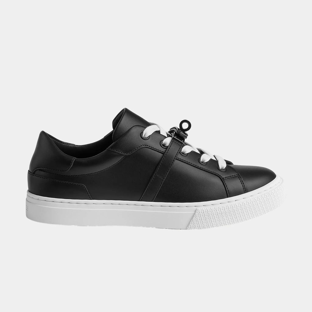 Day Sneaker In Calfskin With Black Buckle Hermes – Гарантія оригінальності – вид ззаду