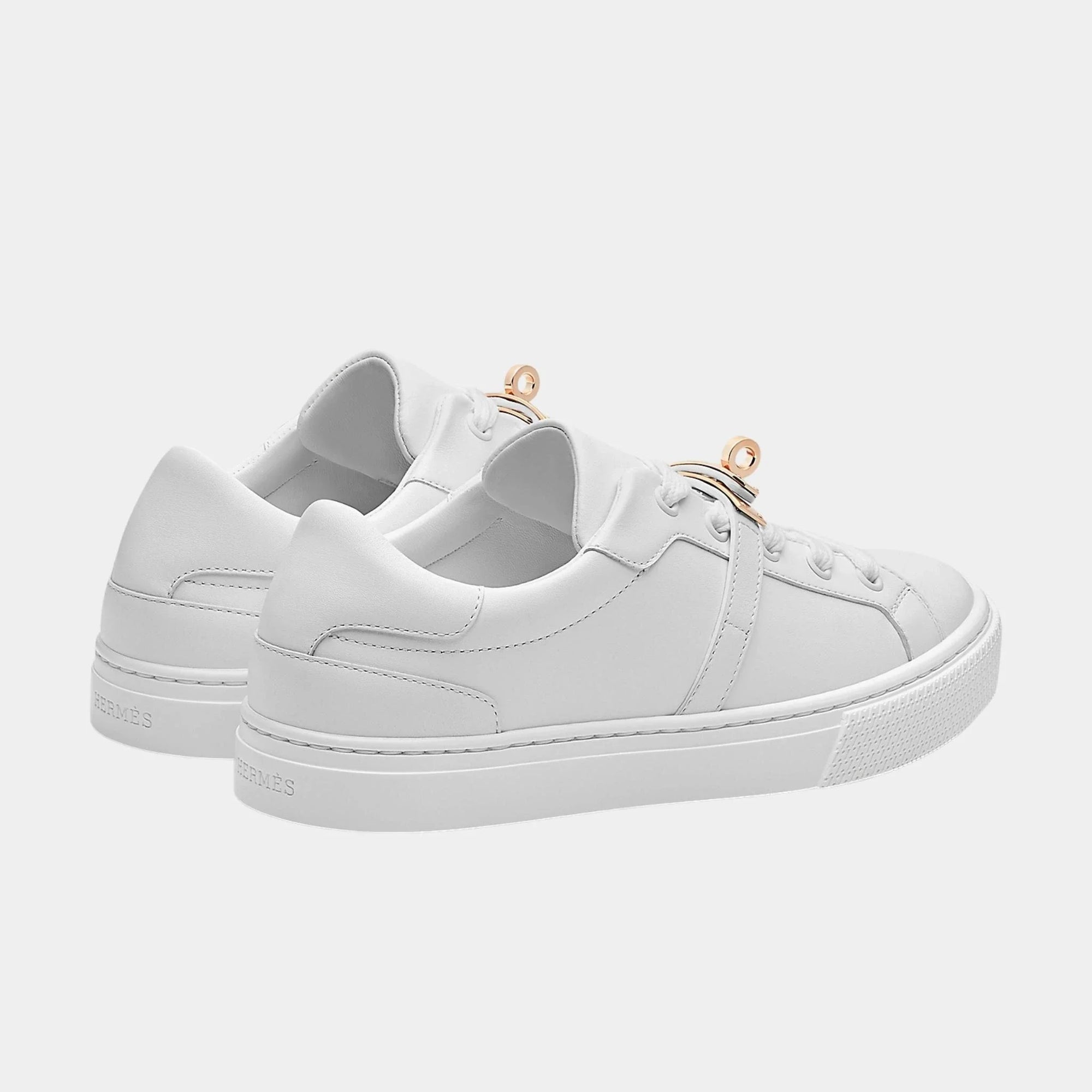 Day Sneaker In Calfskin With Rose Gold Plated Buckle Hermes оригінал – Купити в Україні – детальний вид