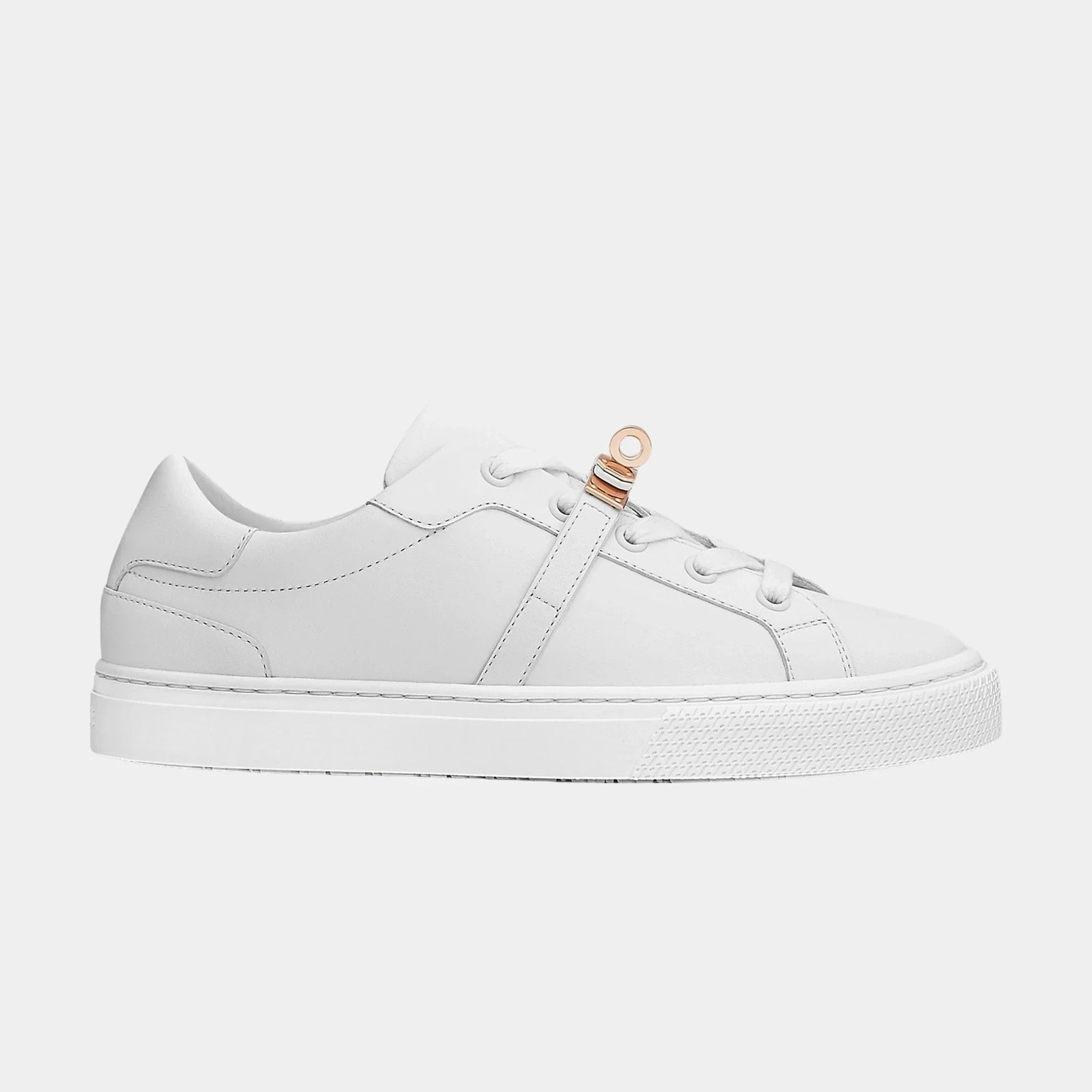 Day Sneaker In Calfskin With Rose Gold Plated Buckle Hermes оригінал – Купити в Україні – вид ззаду