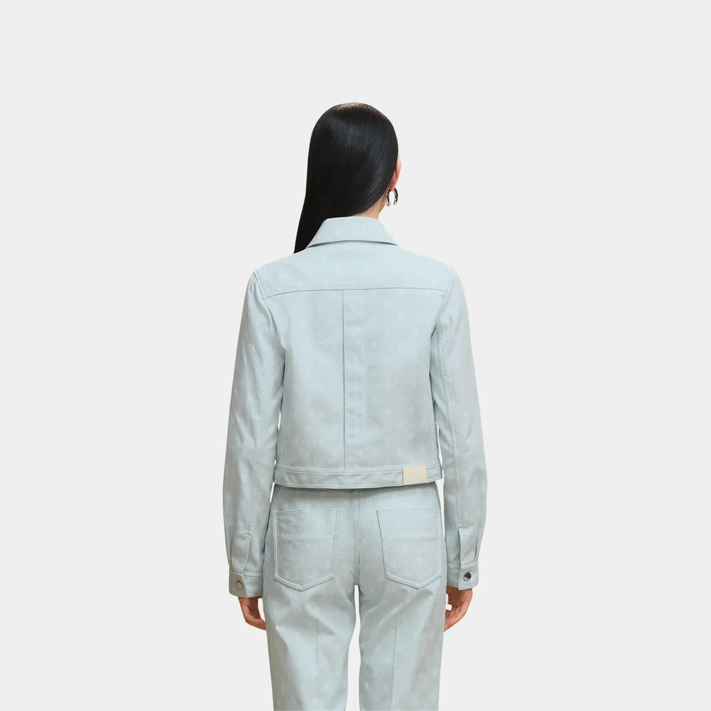 Оригінальна Denim-Inspired Jacket With Anchor Chain Print In Cotton Hermes – вид ззаду