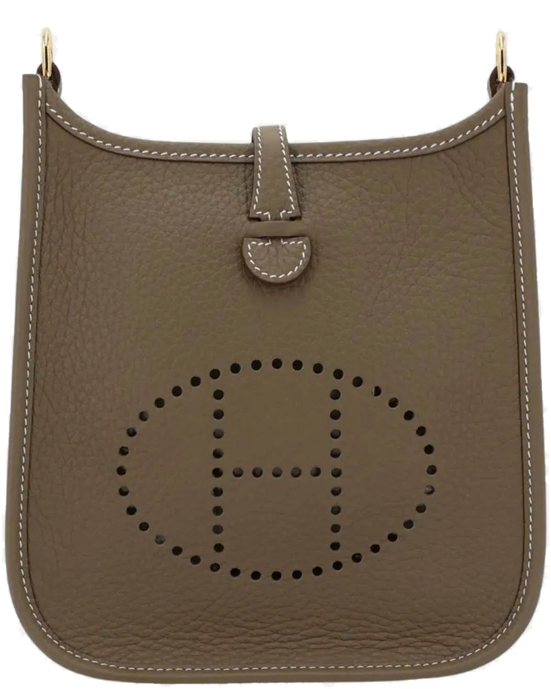 Оригінальна Mini Evelyne Tpm Amazone 112 Clemence Etoupe Ghw Hermes