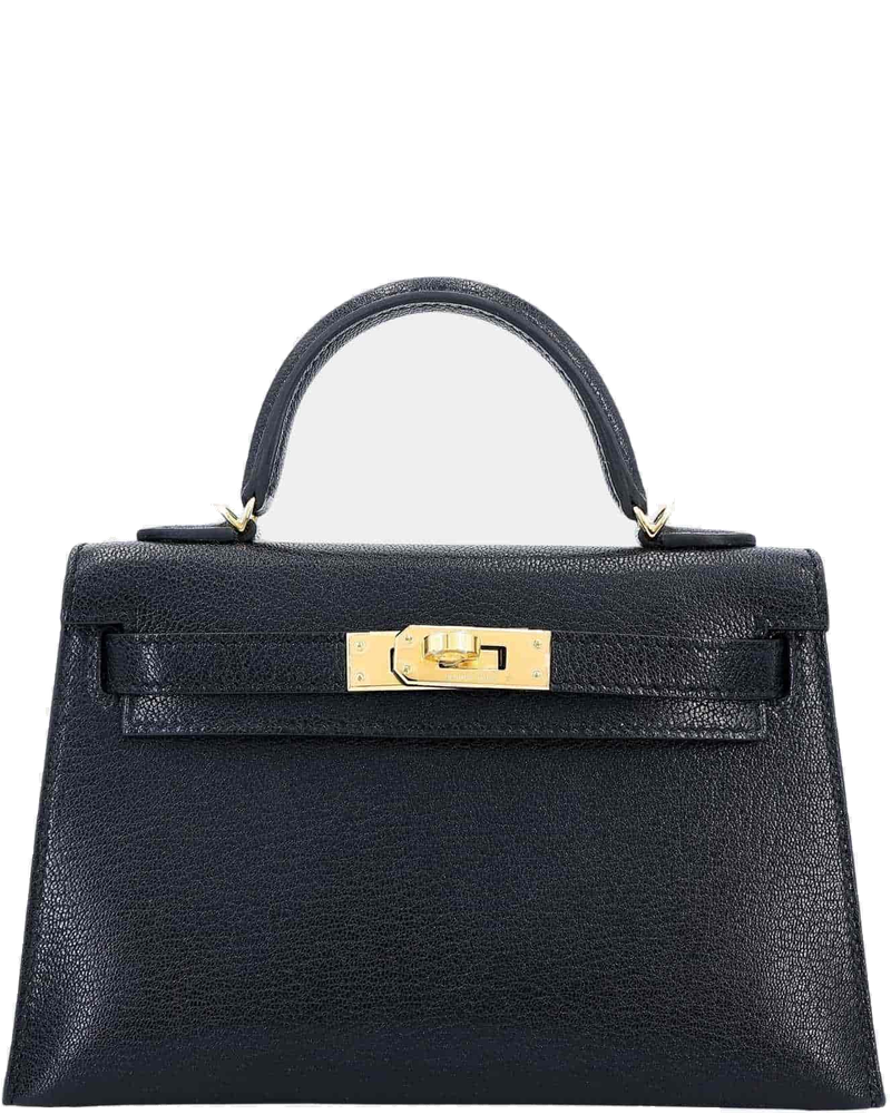 Оригінальна Mini Kelly II Chevre Black Ghw Hermes
