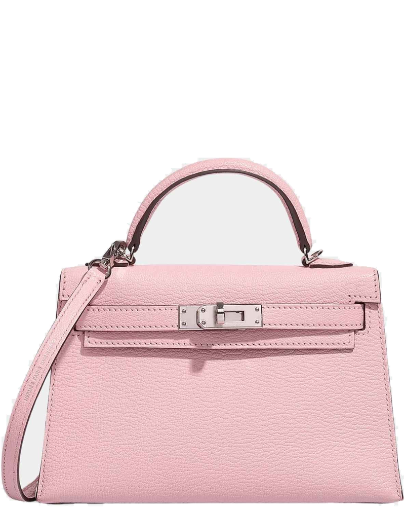 Оригінальна Kelly Mini Chevre Rose Sakura Phw Hermes