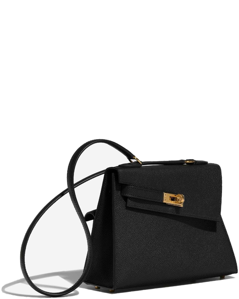 Kelly 20 Mini En Desordre Epsom Black Hermes – Гарантія оригінальності