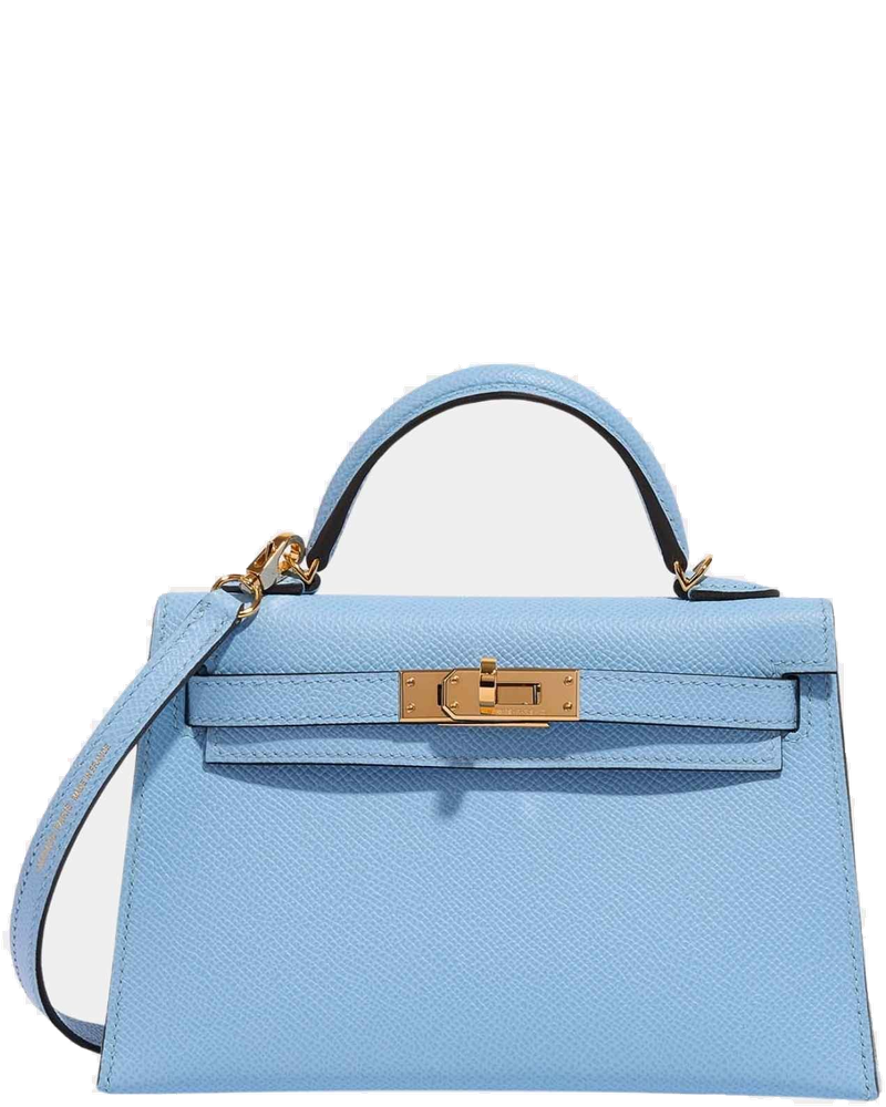 Kelly Mini II 20 Epsom Blue Celeste Ghw Hermes – Гарантія оригінальності