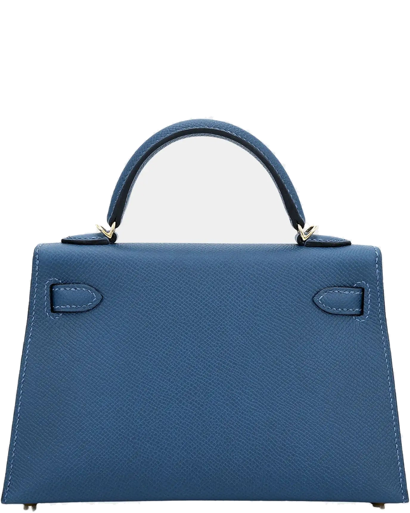 Оригінальна Kelly Mini 20 Epsom Deep Blue Ghw Hermes