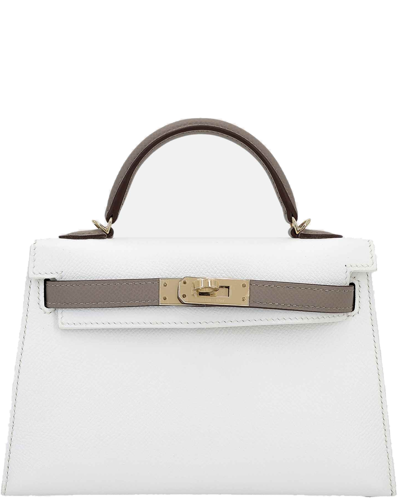 Mini Kelly II Epsom Gris Asphalte Hermes – Гарантія оригінальності