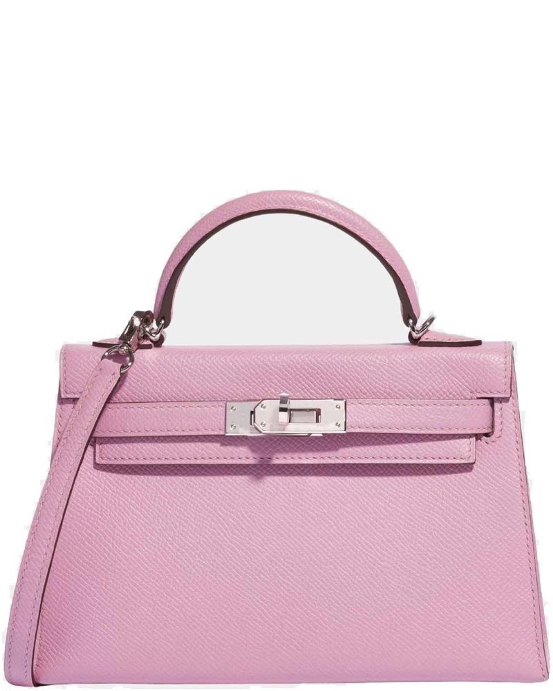 Оригінальна Kelly Mini II 20 Epsom Mauve Sylvestre Phw Hermes