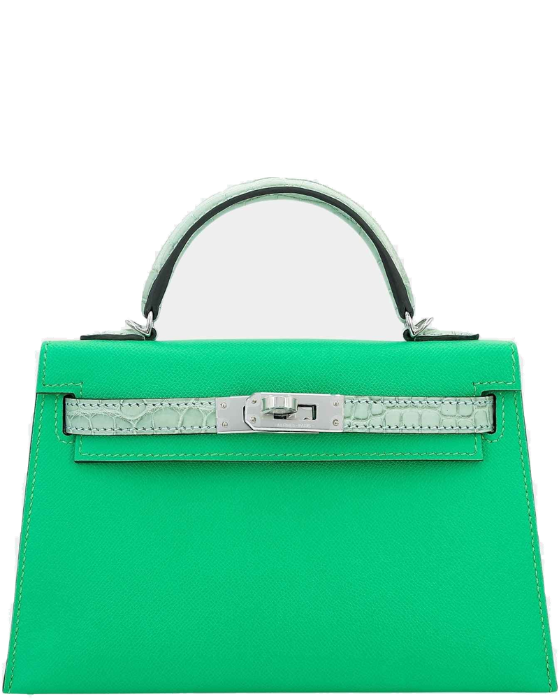 Mini Kelly II Madame-Matte Alligator Vert Comics Hermes оригінал – Купити в Україні