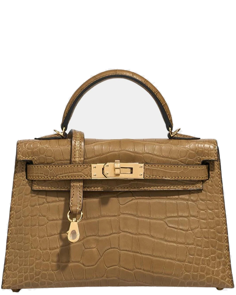 Kelly Mini Matte Alligator Kraft Ghw Hermes оригінал – Купити в Україні