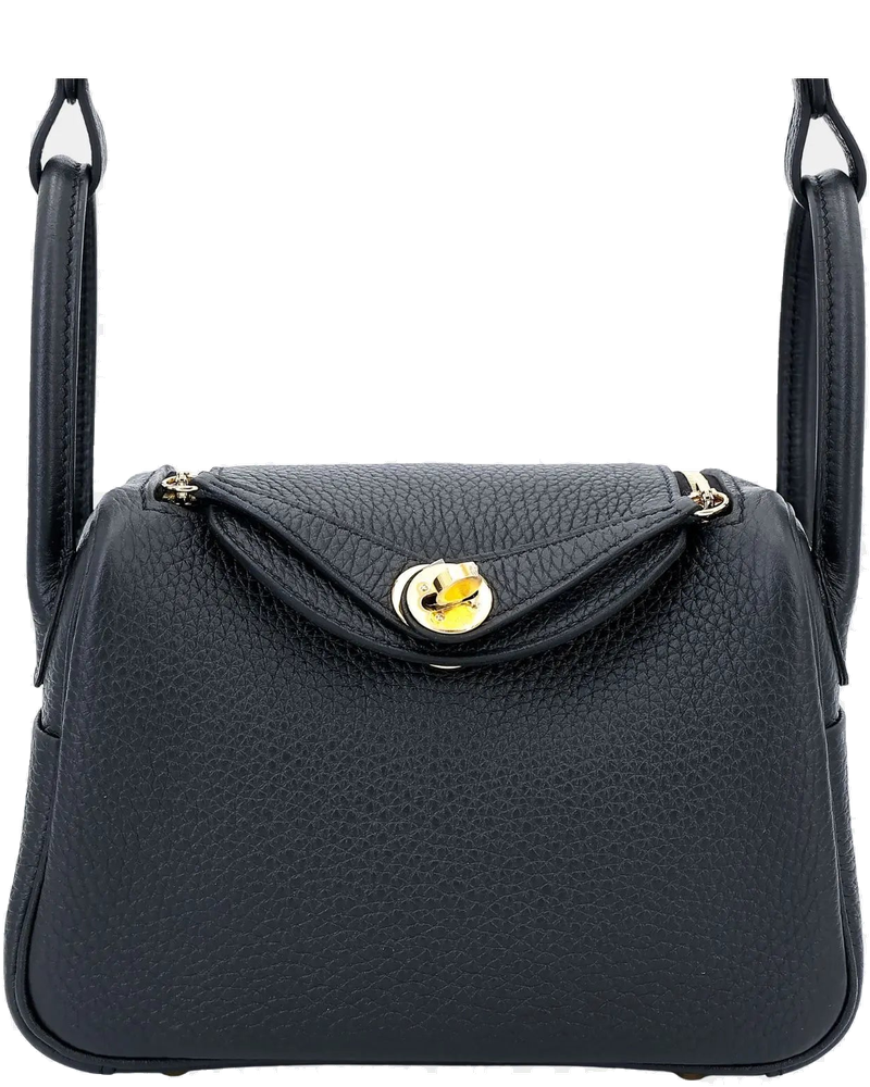 Оригінальна Mini Lindy II Clemence Black Ghw Hermes
