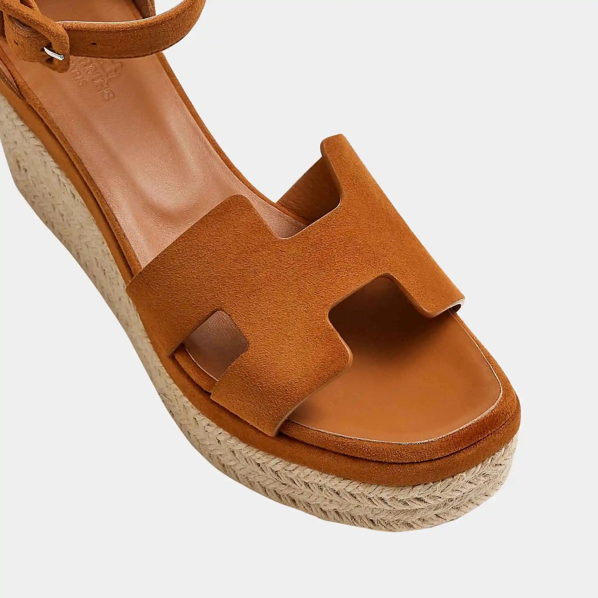 Elda Espadrille In Suede Goatskin Hermes – Гарантія оригінальності – детальний вид