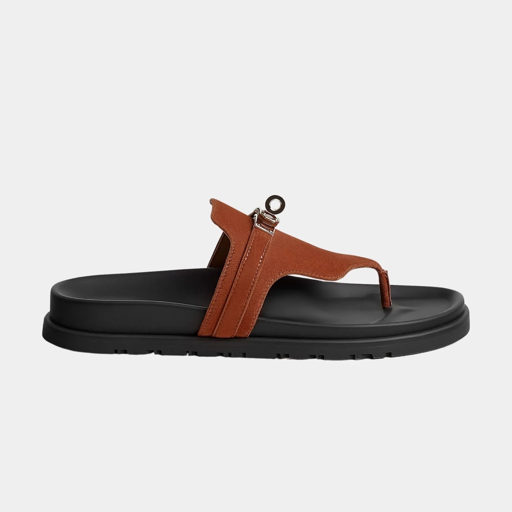 Empire Sandals In Suede Goatskin Hermes оригінал – Купити в Україні – вид ззаду