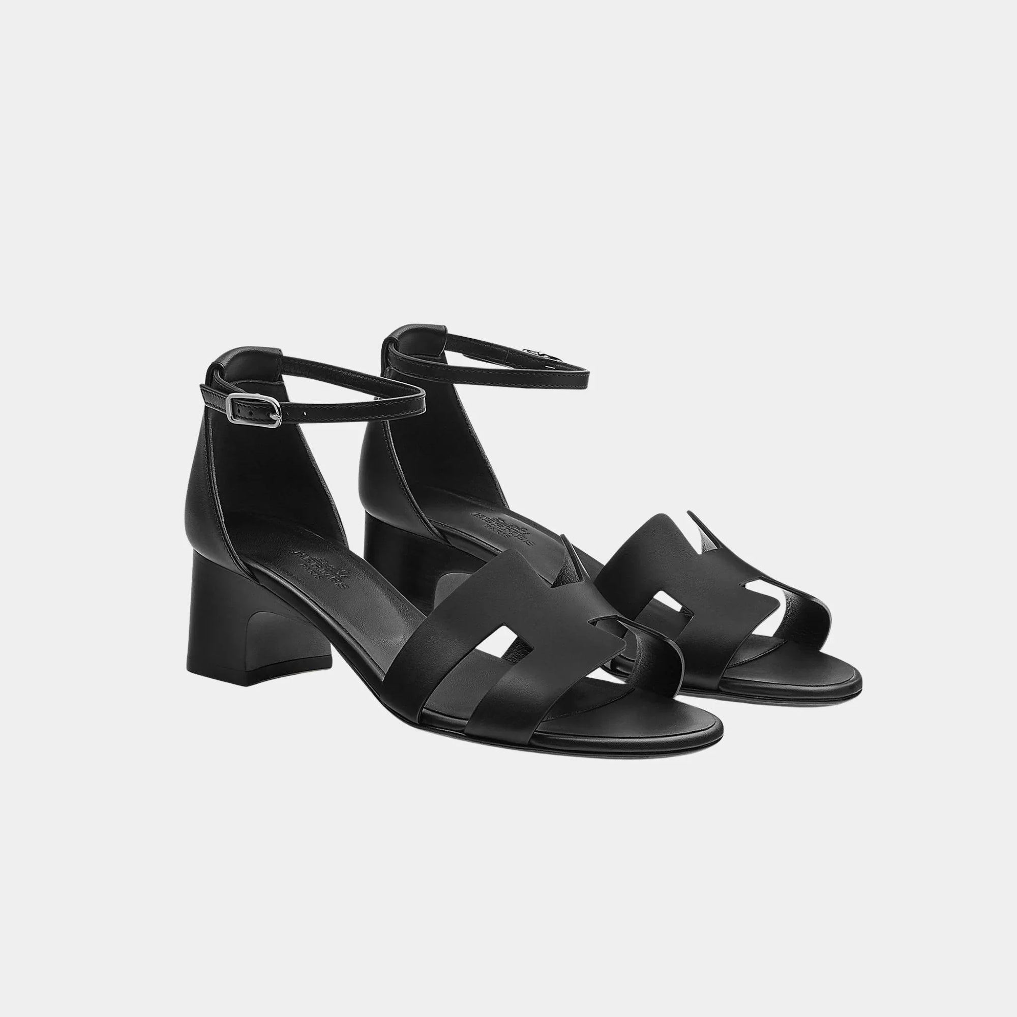 Оригінальна Encens 50 Heeled Sandals In Calfskin Hermes – збільшений вид