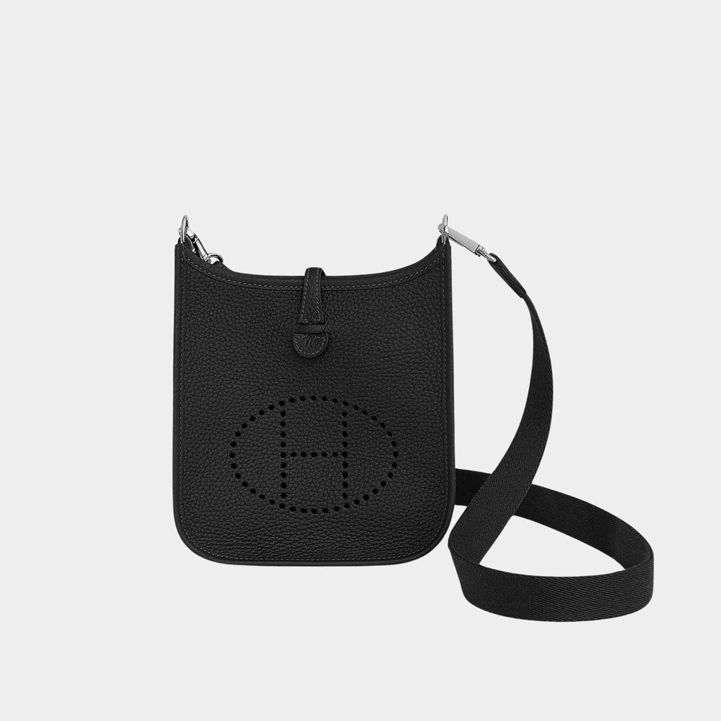Mini Evelyne 16 Amazone 112cm Taurillon Clemence Black Phw Hermes оригінал – Купити в Україні – боковий вид