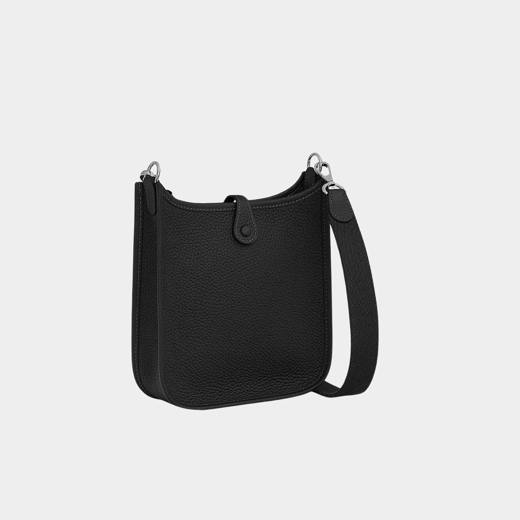 Mini Evelyne 16 Amazone 112cm Taurillon Clemence Black Phw Hermes оригінал – Купити в Україні – вид ззаду