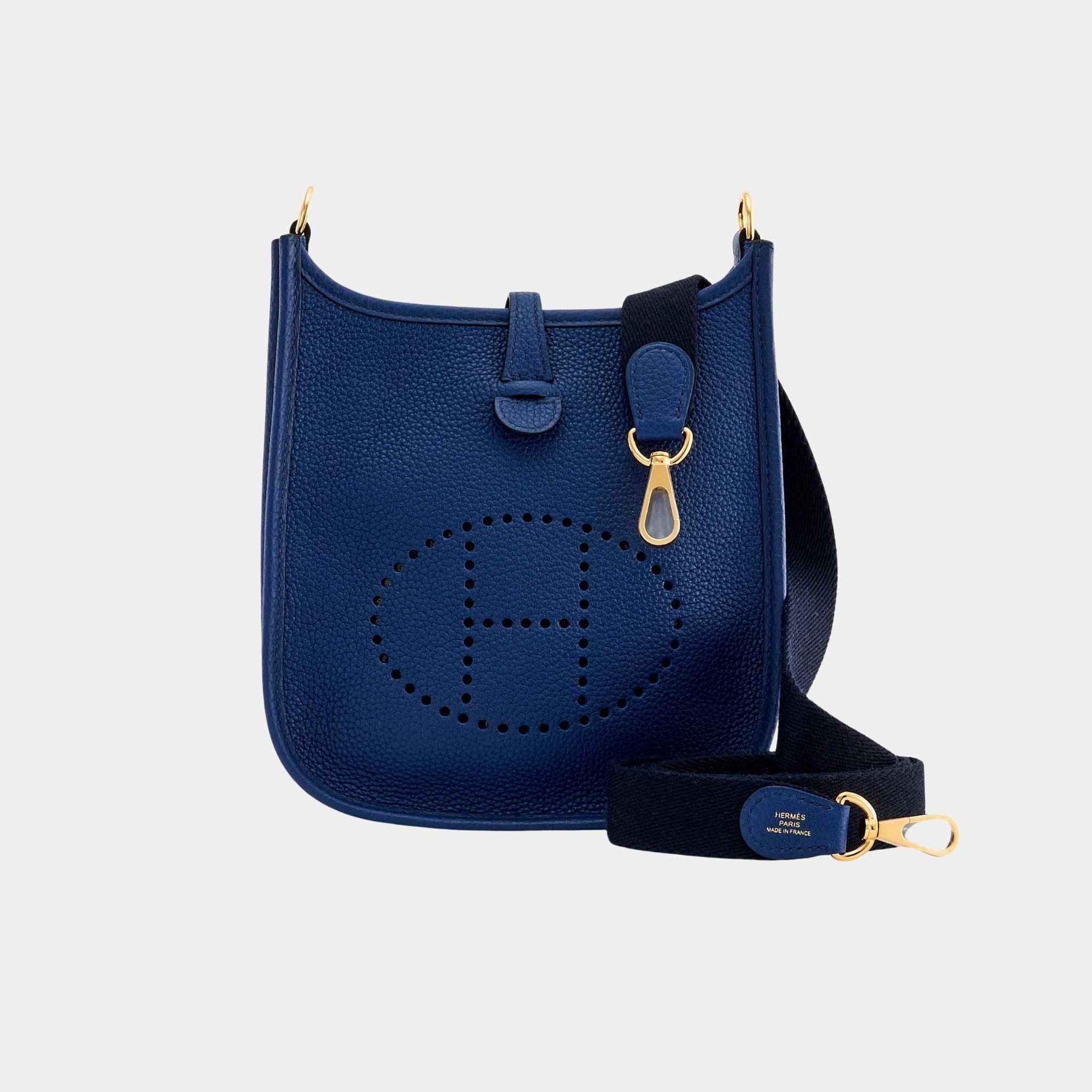 Evelyne Tpm Amazone 112 Blue Sapphire Hermes – Гарантія оригінальності – боковий вид