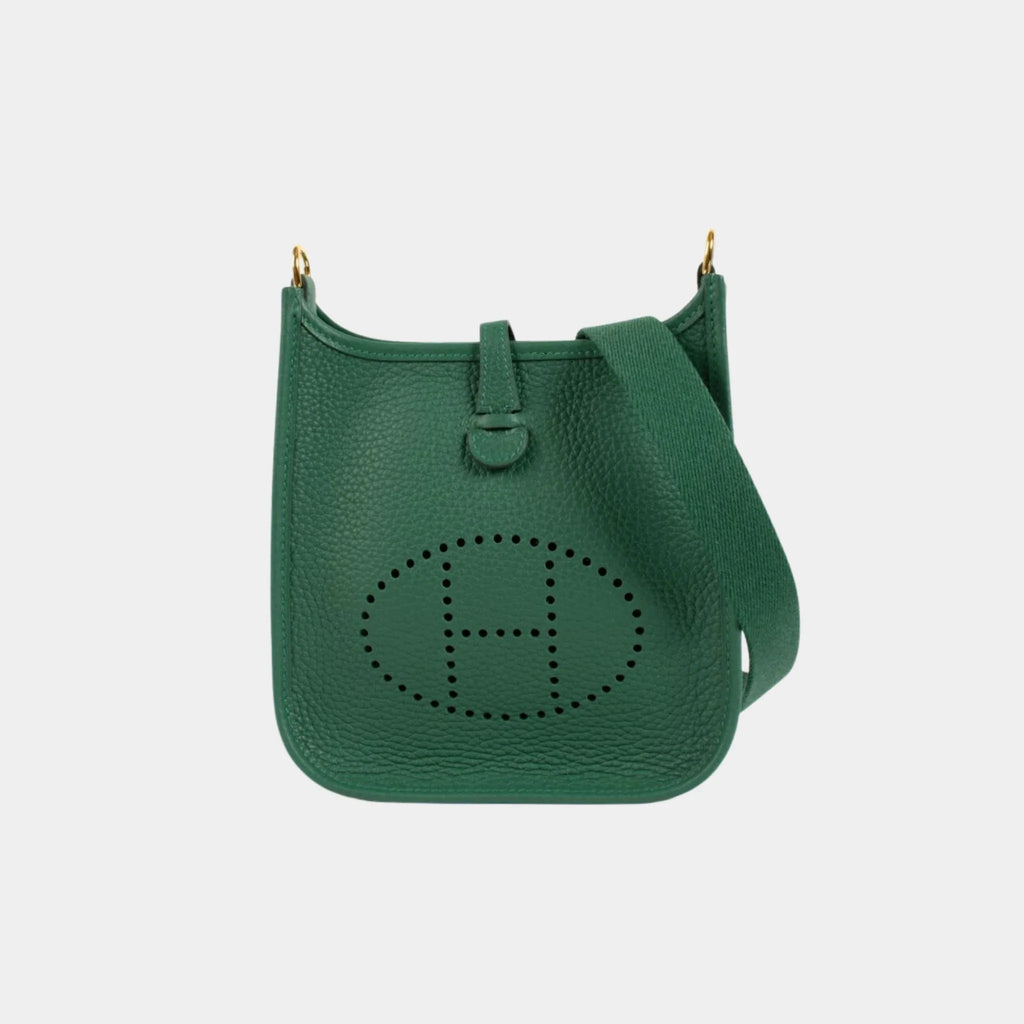 Evelyne 16 Clemence Vert Moyen Ghw Hermes – Гарантія оригінальності – боковий вид