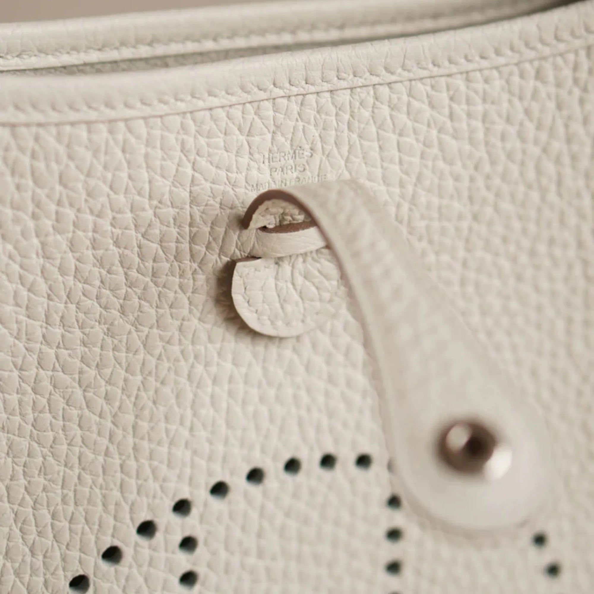 Оригінальна Evelyne 16 Clemence White Phw Hermes – детальний вид