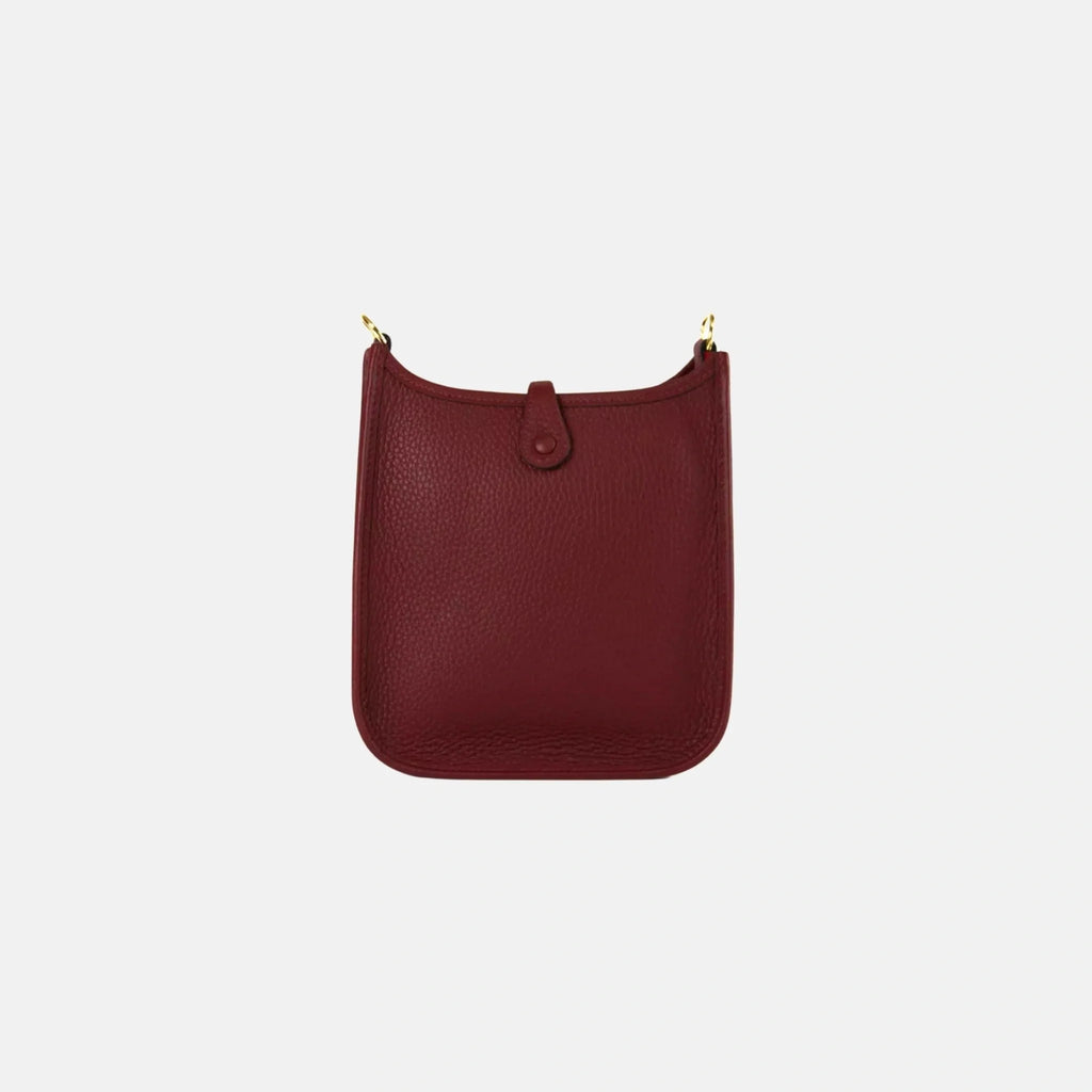 Evelyne 16 Taurillon Clemence Rouge H Ghw Hermes – Гарантія оригінальності – вид ззаду
