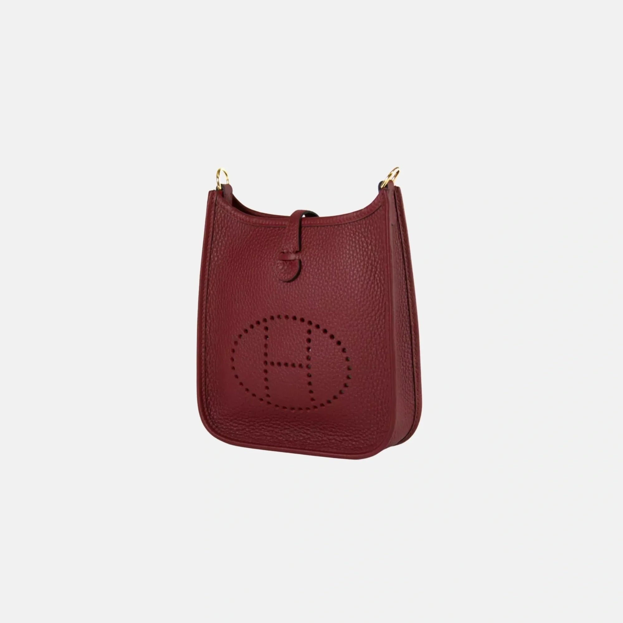 Evelyne 16 Taurillon Clemence Rouge H Ghw Hermes – Гарантія оригінальності – детальний вид