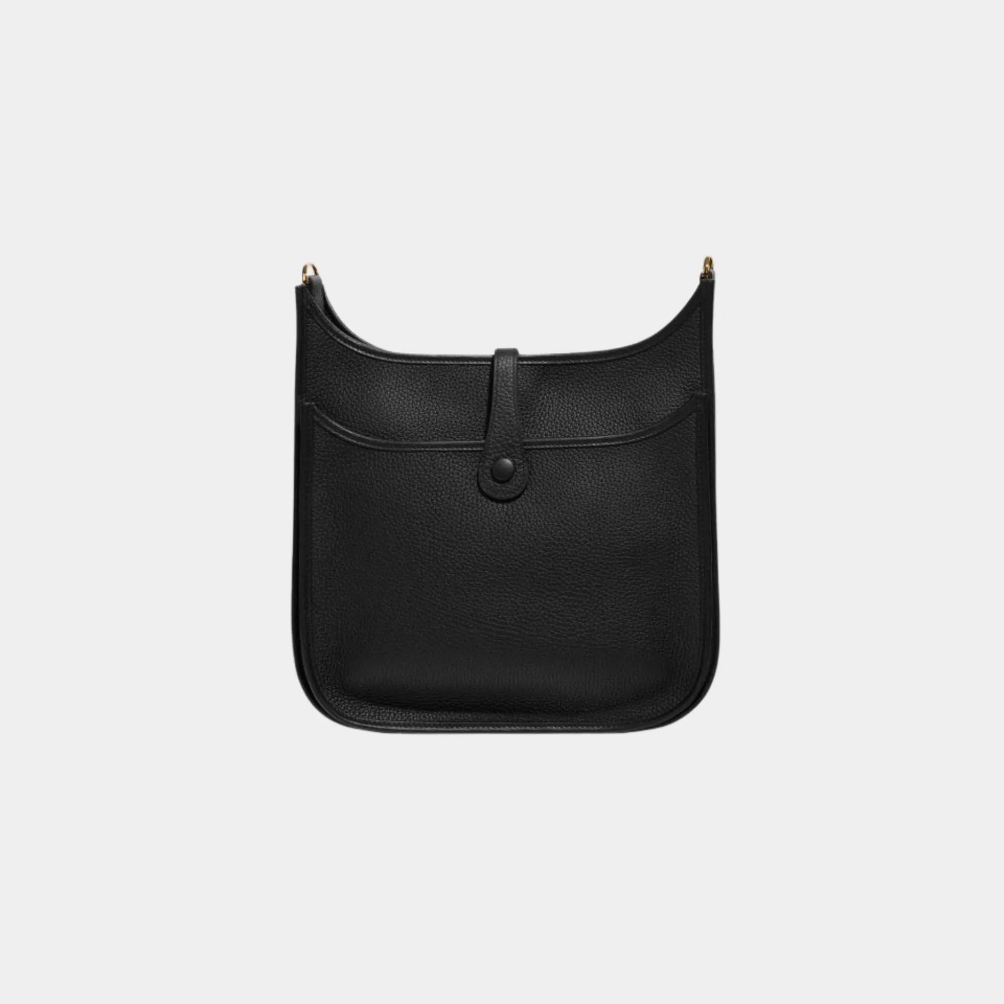 Evelyne 29 Taurillon Clemence Black Ghw Hermes – Гарантія оригінальності – вид ззаду