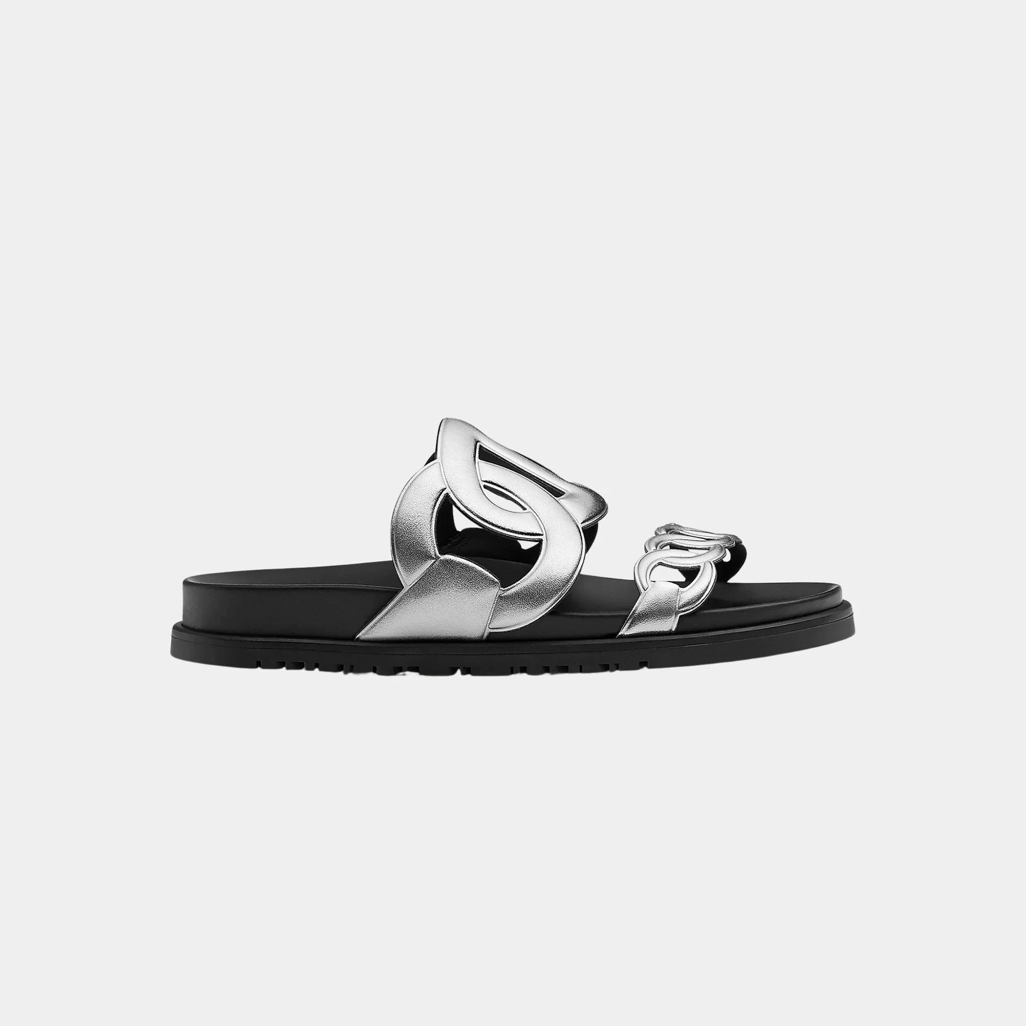 Extra Sandals In Metallic Nappa Leather Hermes оригінал – Купити в Україні – вид ззаду