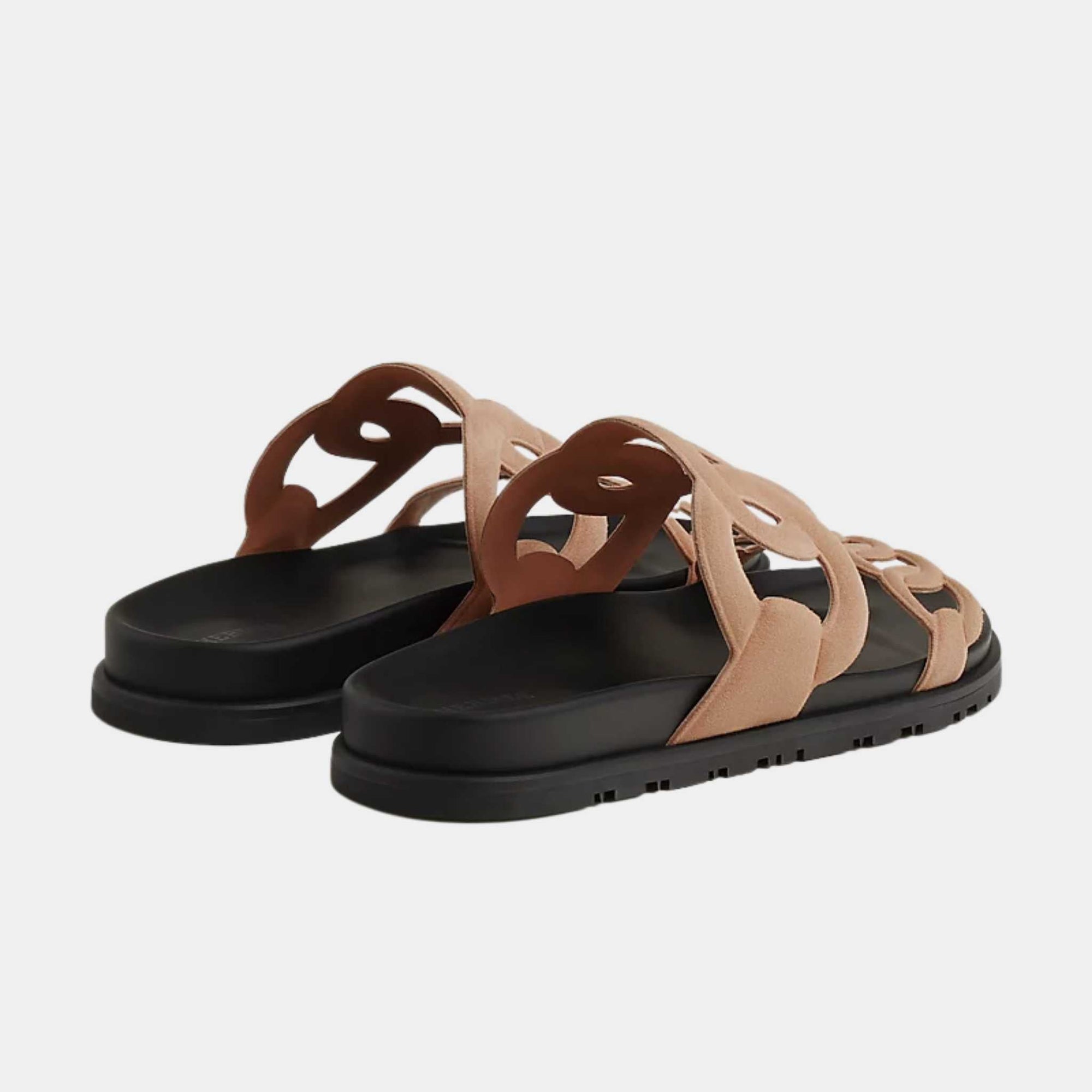 Оригінальна Extra Sandals In Suede Goatskin Hermes – вид ззаду