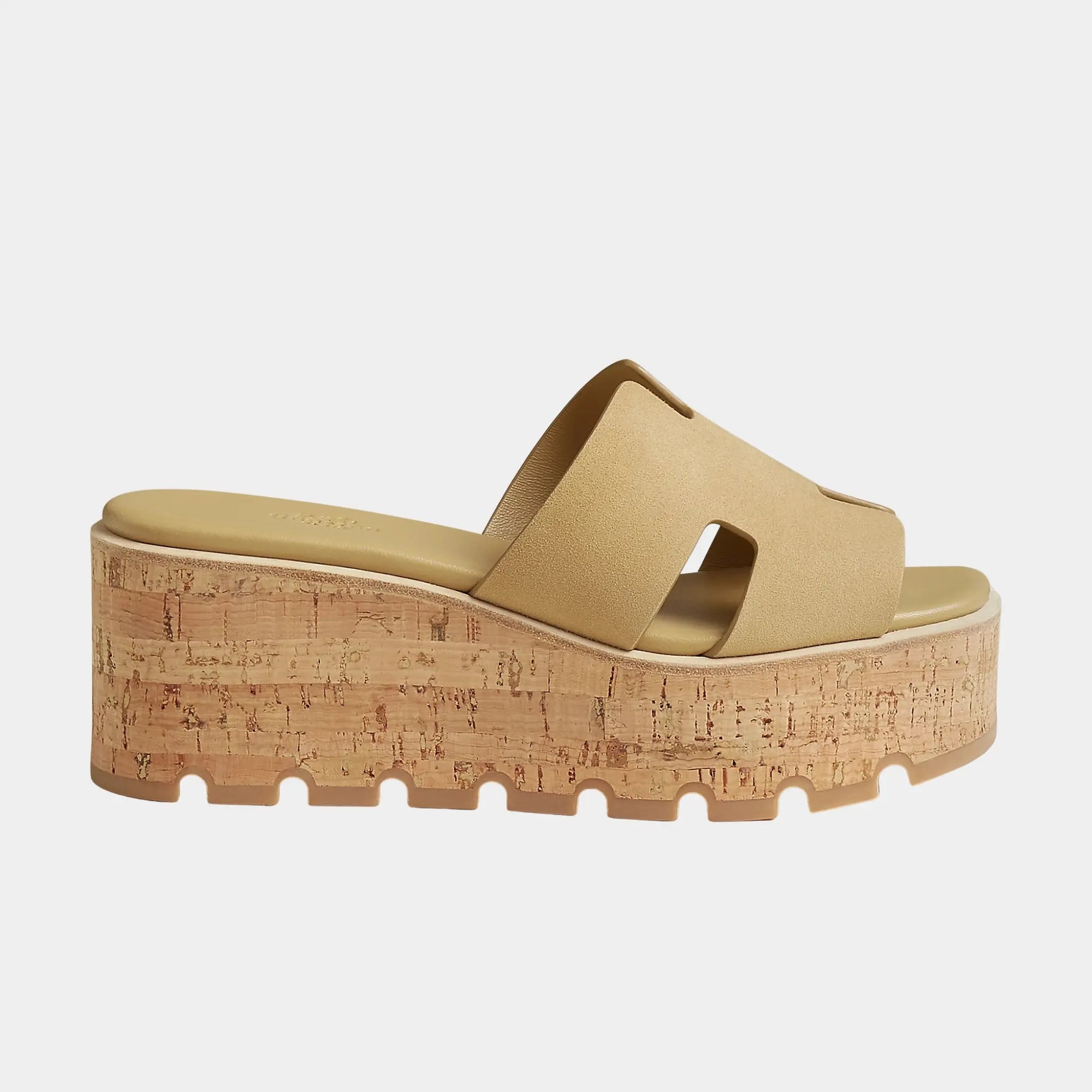 Eze 30 Sandals Suede Goatskin Hermes – Гарантія оригінальності – вид ззаду