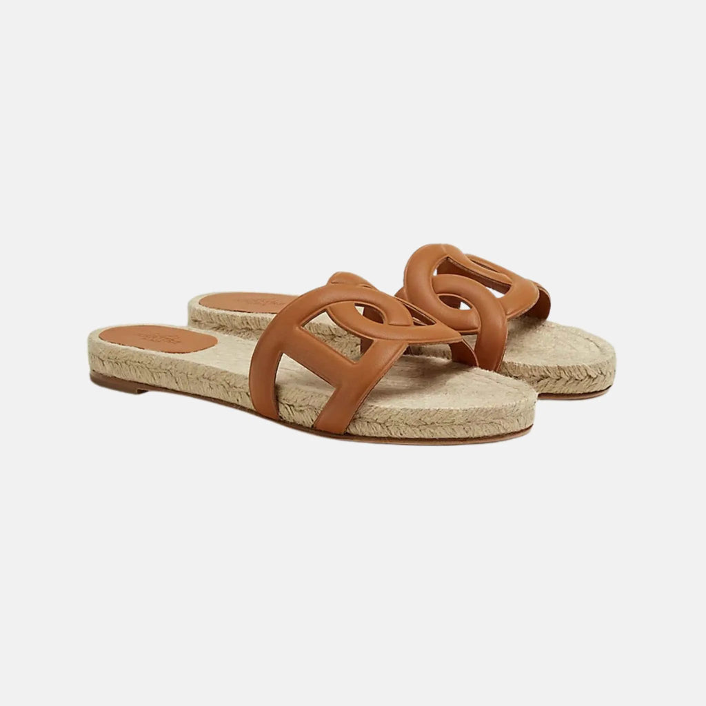Famous Espadrilles Nappa Leather Hermes – Гарантія оригінальності – вид ззаду