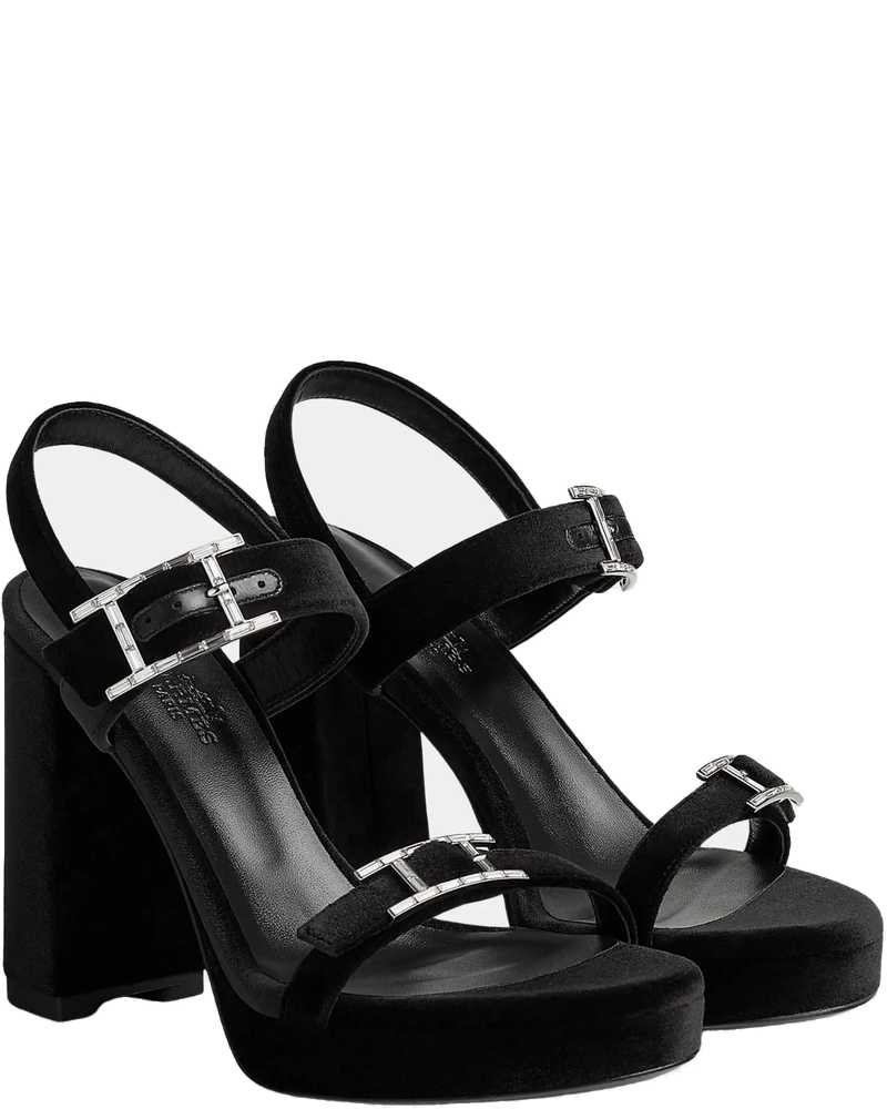 Оригінальна Bossa High Heel Sandal In Velvet Hermes