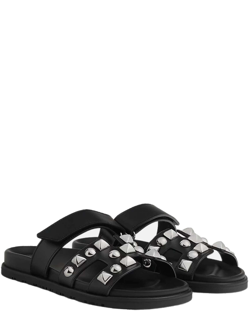 Оригінальна Chypre Sandal Calfskin With Medor Studs Women Hermes