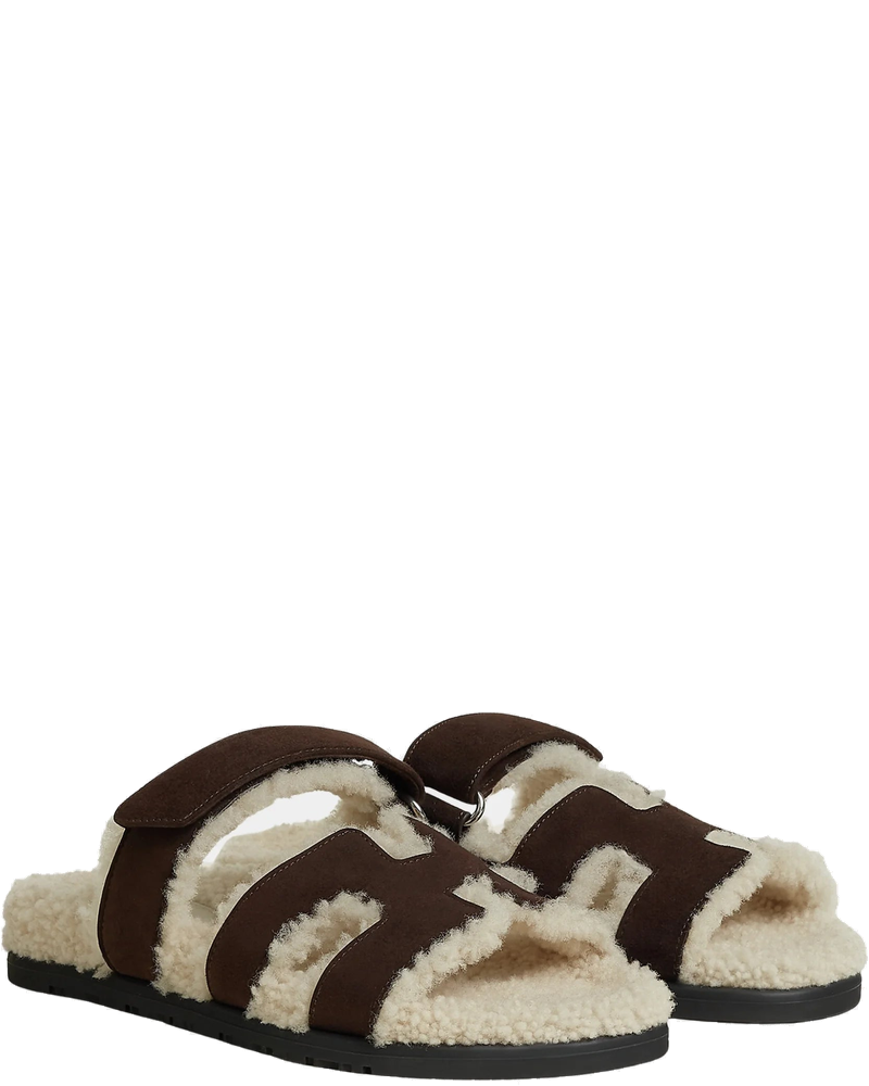 Оригінальна Chypre Sandal Suede With Shearling Women Hermes