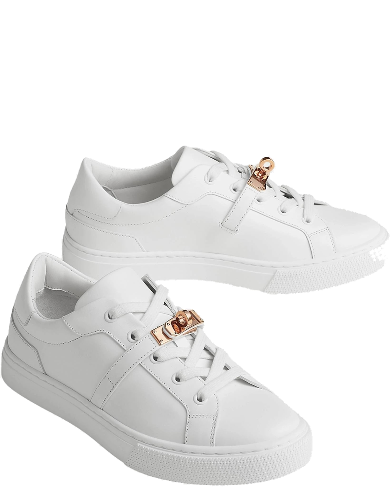 Day Sneaker In Calfskin With Rose Gold Plated Buckle Hermes оригінал – Купити в Україні